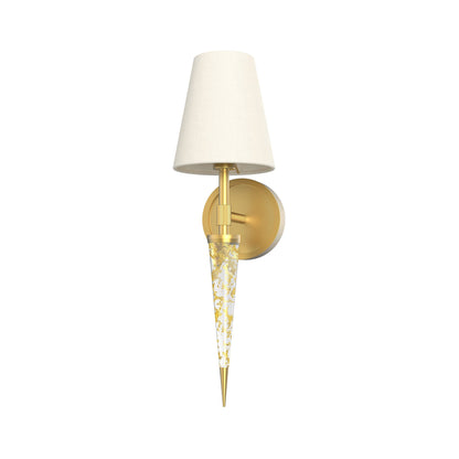 Kimpton Wall Light in Vintage Brass/Gold Flake.