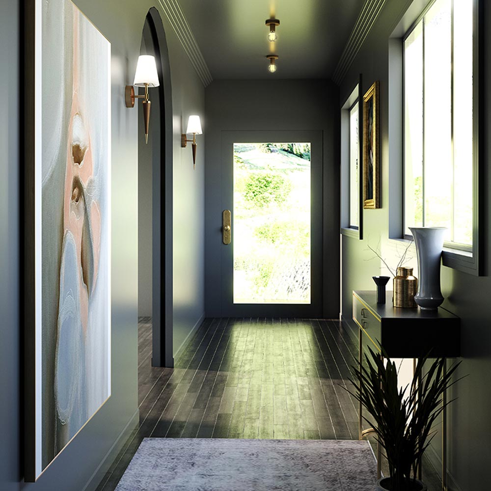 Kimpton Wall Light in living room.