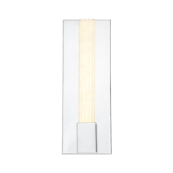 Kismet LED Vanity Wall Light in Polished Nickel (14-Inch).