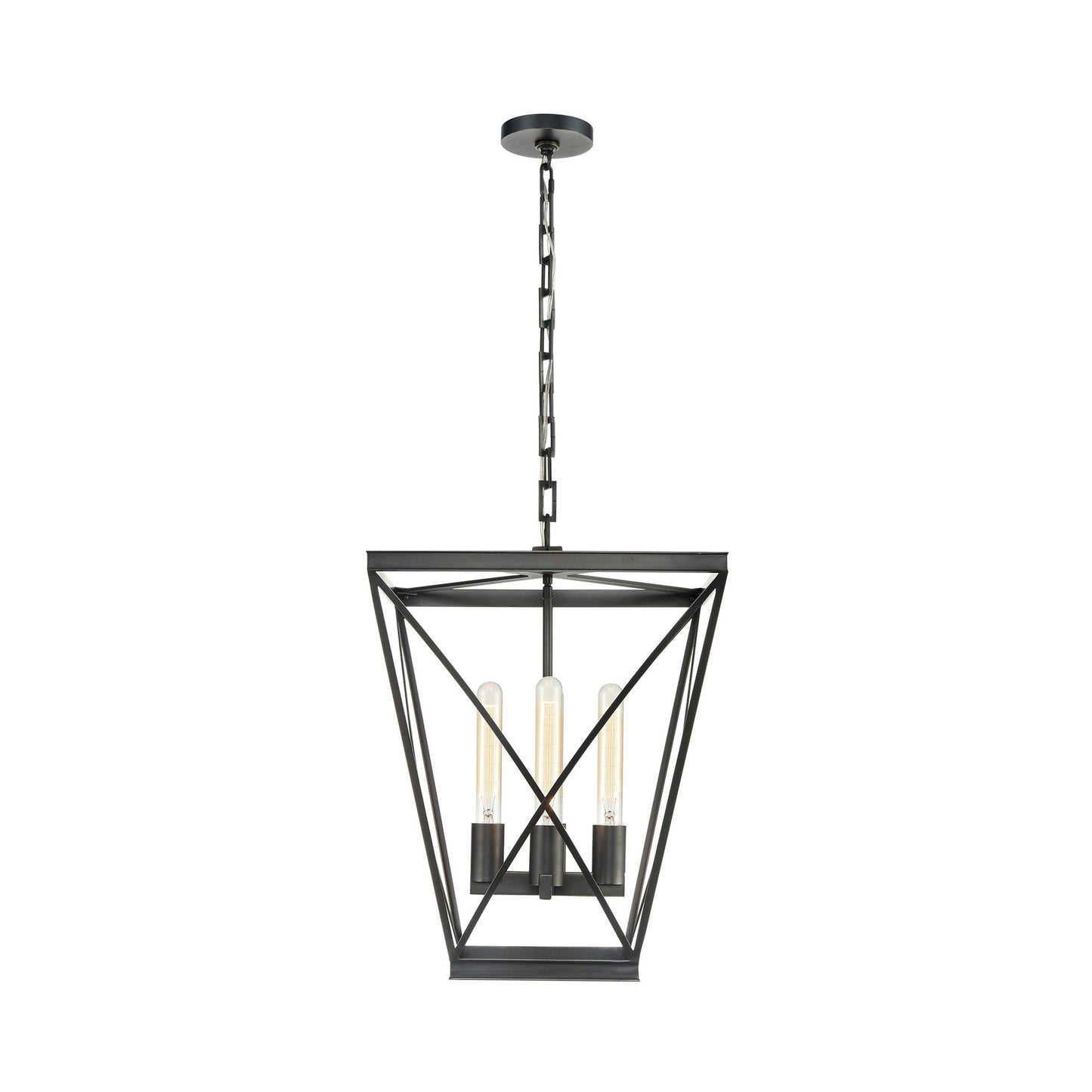 Lattice Pendant Light in Urban Bronze.