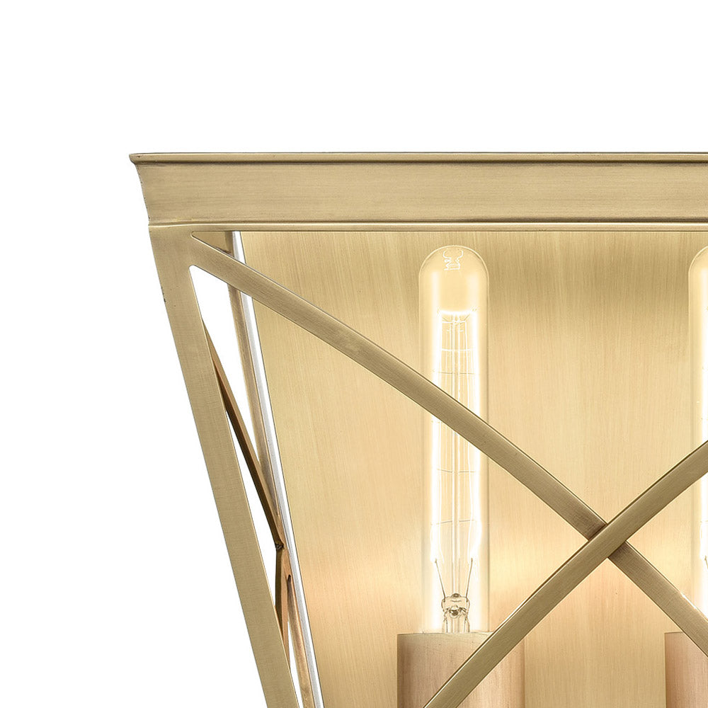 Lattice Wall Light in Detail.