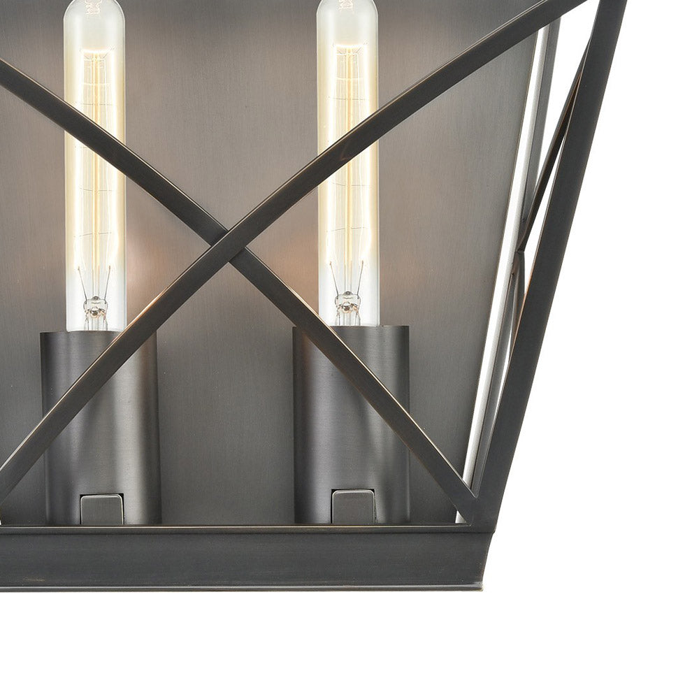 Lattice Wall Light in Detail.