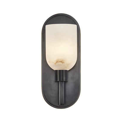 Lucian Wall Light in Urban Bronze/Alabaster (1-Light).