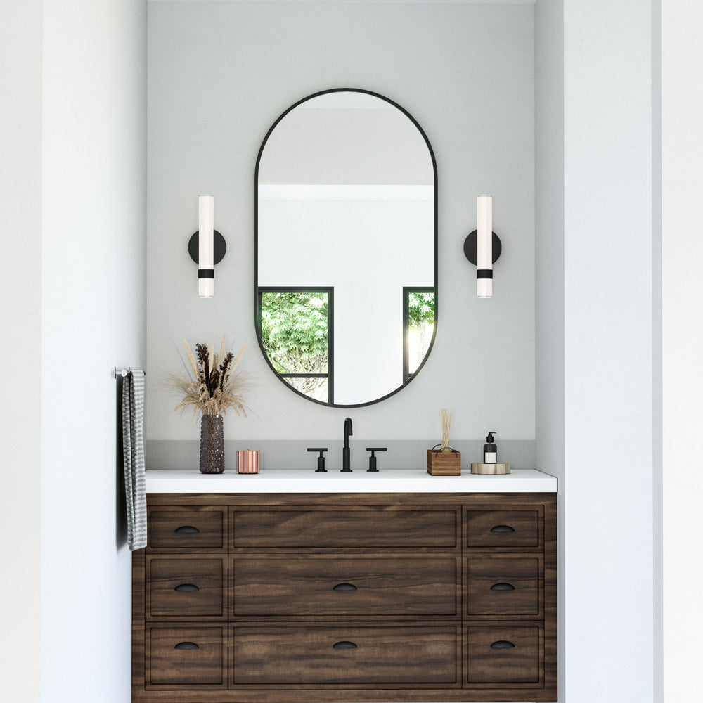 Madison LED Bath Wall Light in bathroom.