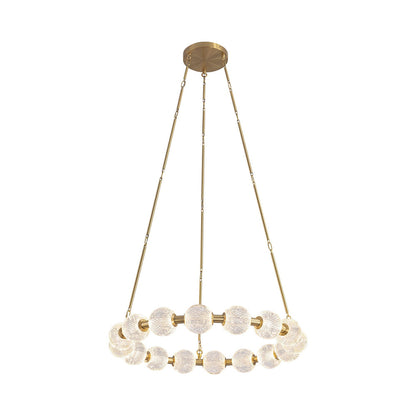Marni LED Chandelier in Natural Brass (Small).