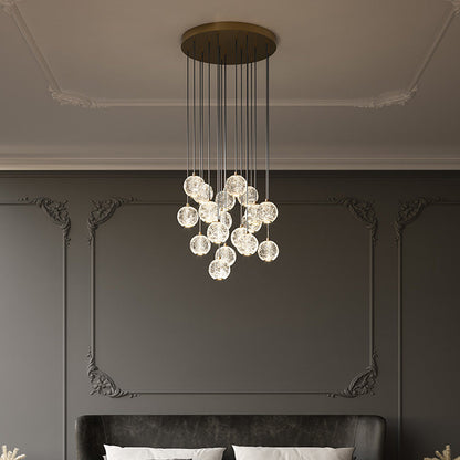 Marni LED Multi Light Pendant Light in living room.