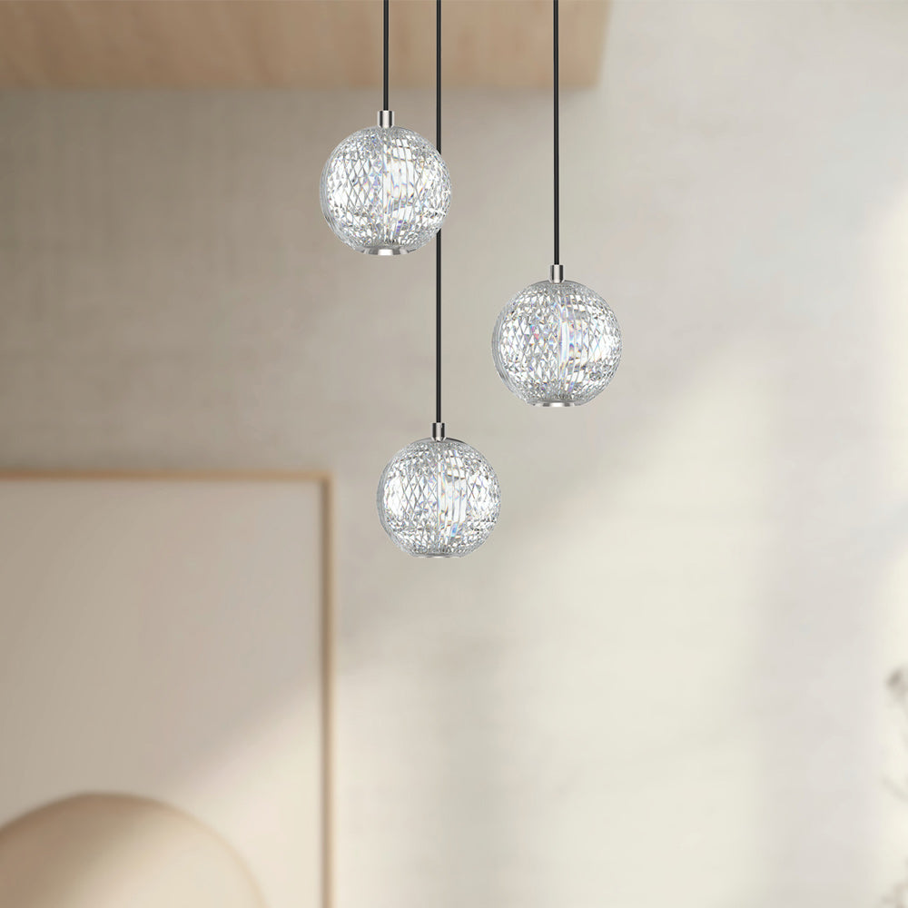 Marni LED Multi Light Pendant Light in Detail.