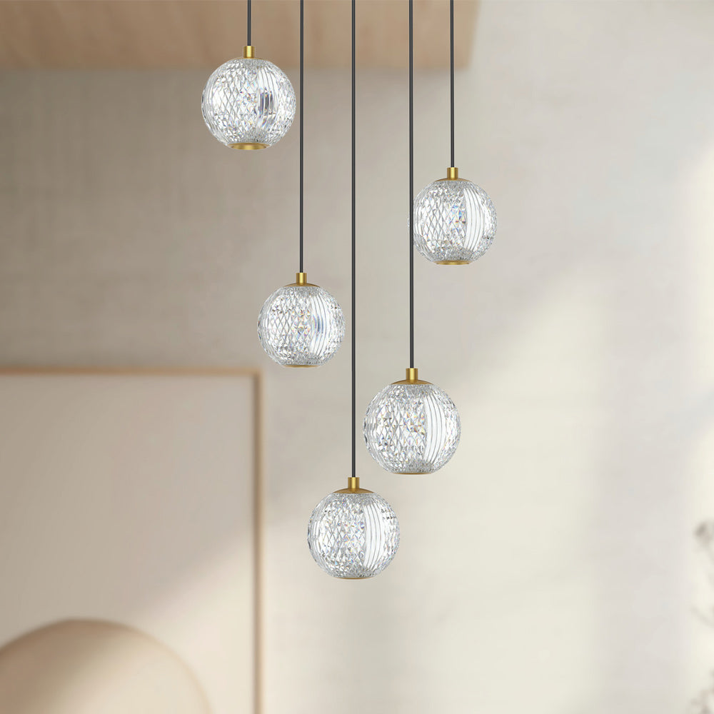 Marni LED Multi Light Pendant Light in Detail.