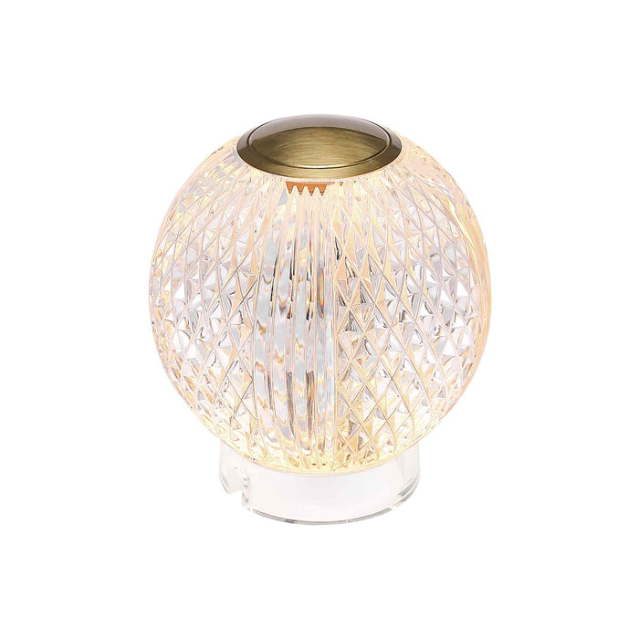 Marni LED Portable Table Lamp in Natural Brass (Small).