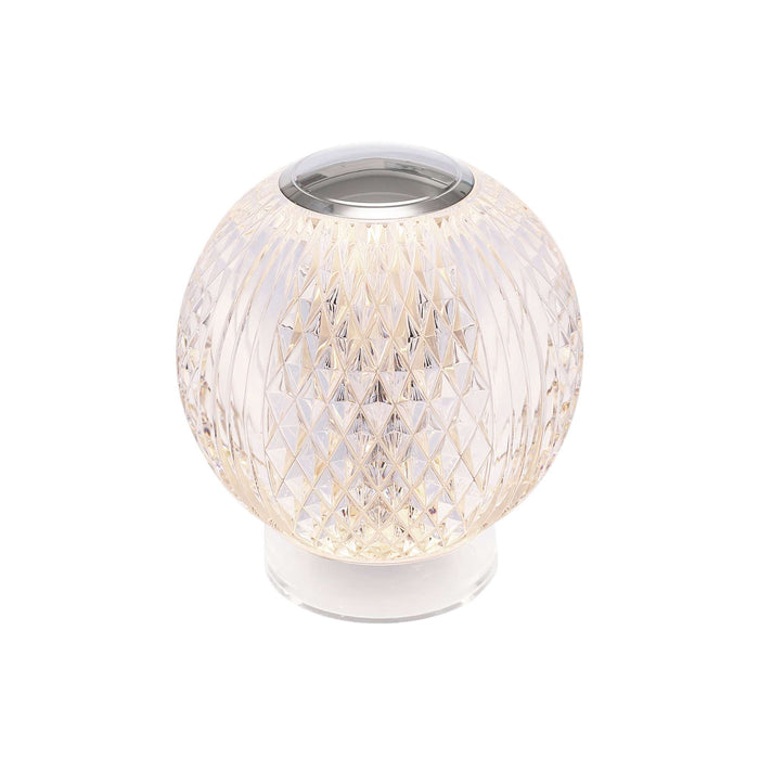 Marni LED Portable Table Lamp in Polished Nickel (Small).