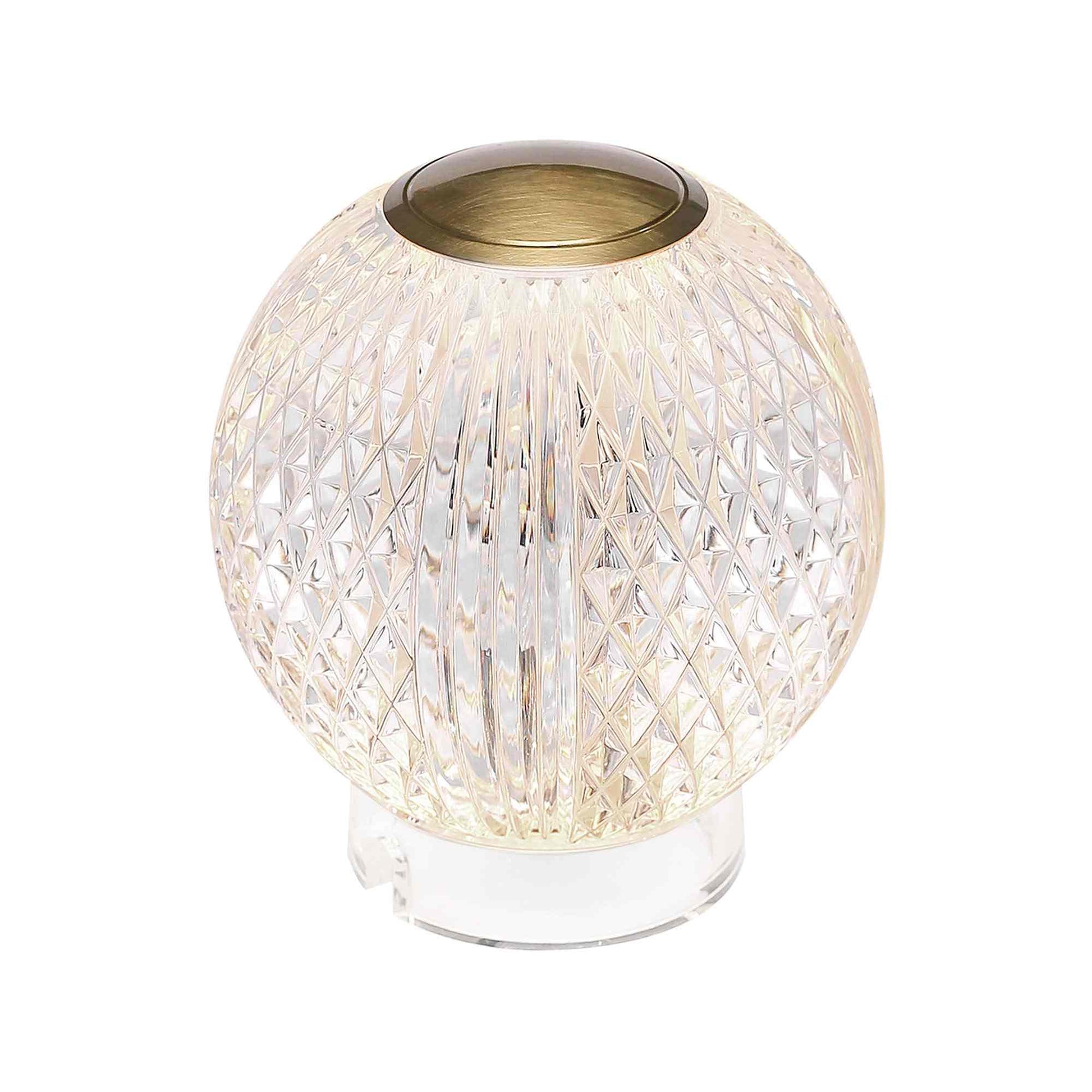 Marni LED Portable Table Lamp in Natural Brass (Large).