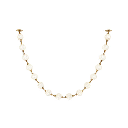 Marni LED Sphere Pendant Light in Natural Brass/Remote Driver (16-Light).