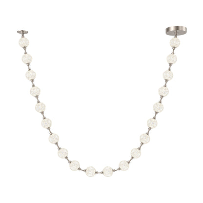 Marni LED Sphere Pendant Light in Polished Nickel/Without Remote Driver (20-Light).