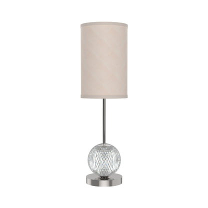 Marni LED Table Lamp in Polished Nickel.
