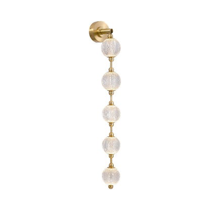 Marni WV32100 LED Bath Vanity Light in Natural Brass (38.25-Inch).