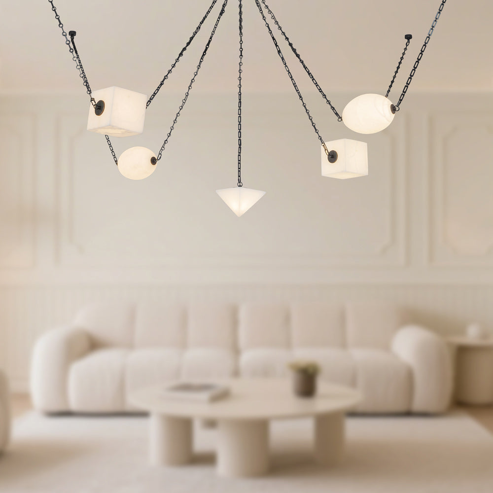 Mineral LED Chandelier in Detail.