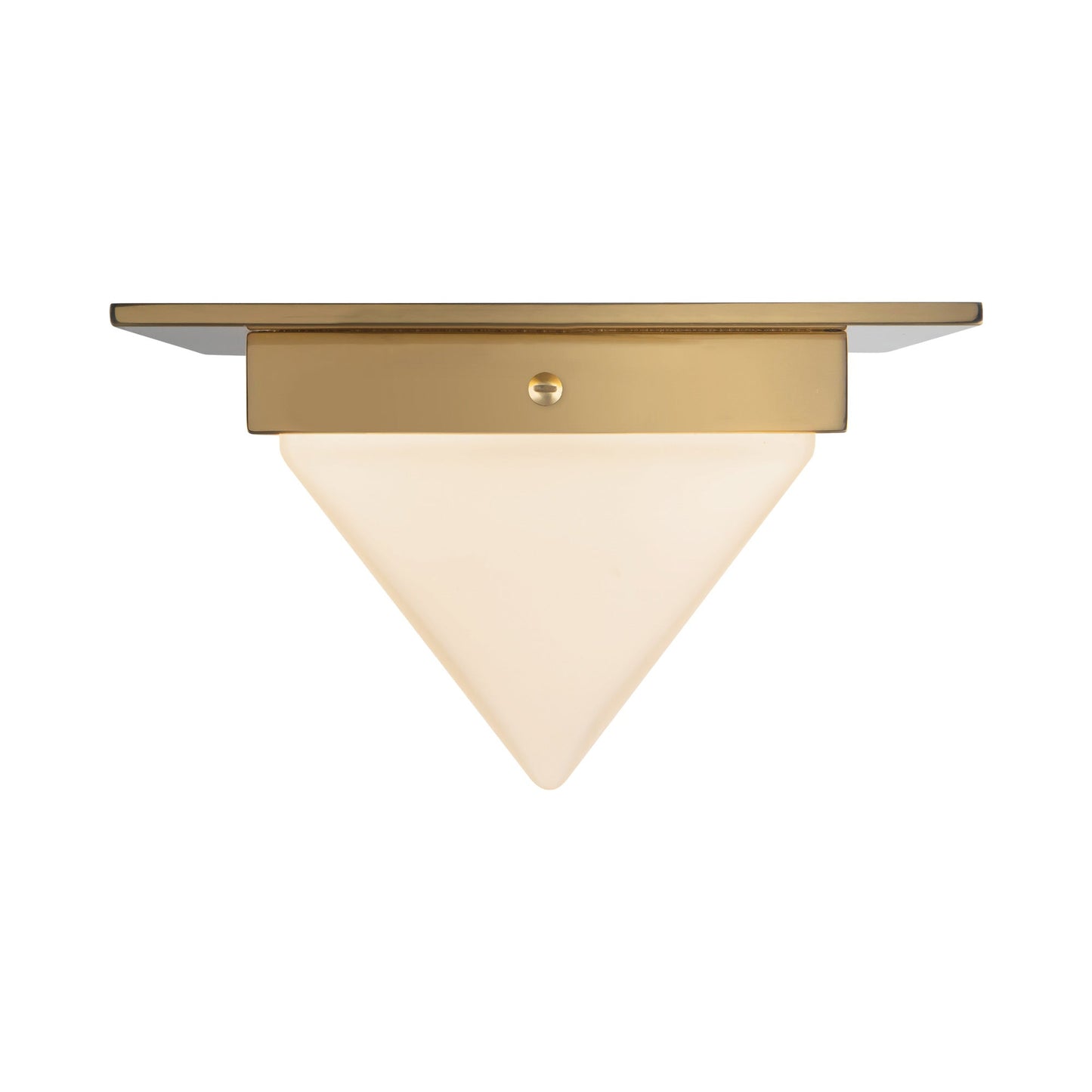 Mineral Triangular Flush Mount Ceiling Light.
