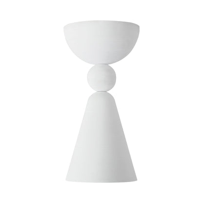 Murphy Semi Flush Mount Ceiling Light in Antique White.