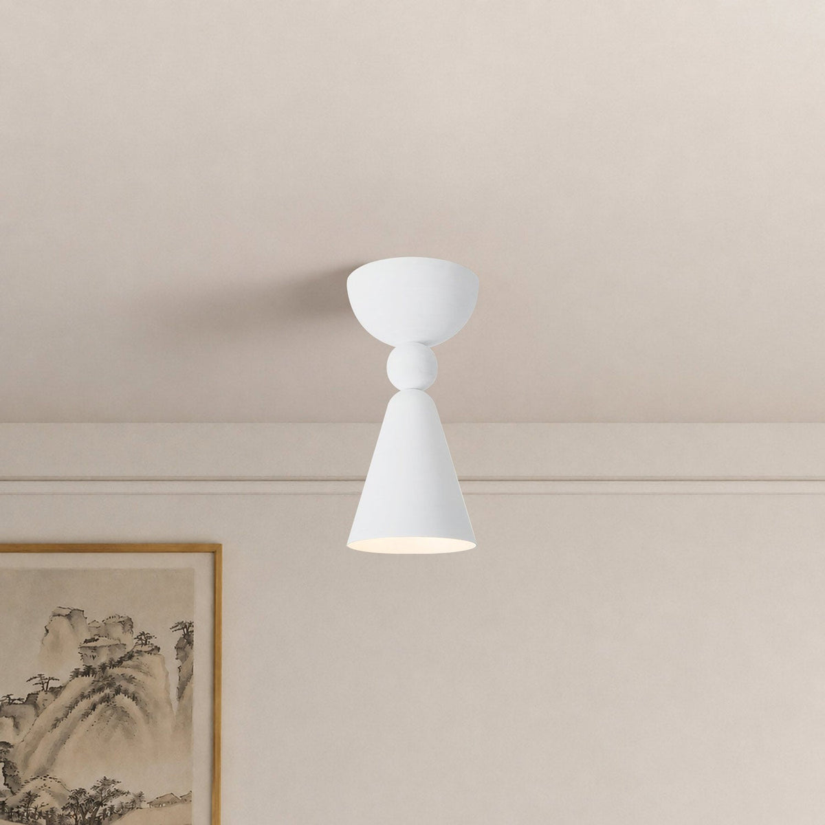 Murphy Semi Flush Mount Ceiling Light in Detail.
