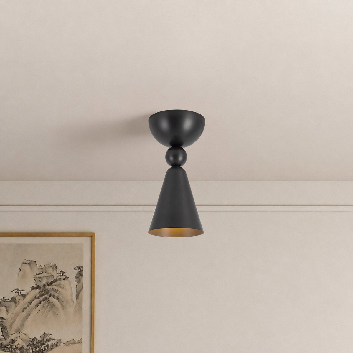 Murphy Semi Flush Mount Ceiling Light in Detail.