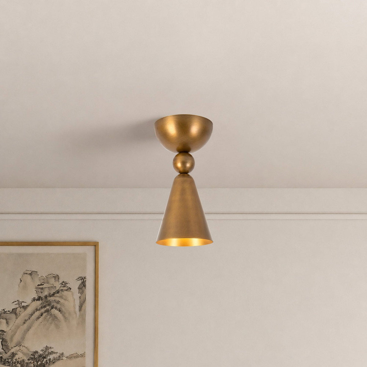 Murphy Semi Flush Mount Ceiling Light in Detail.