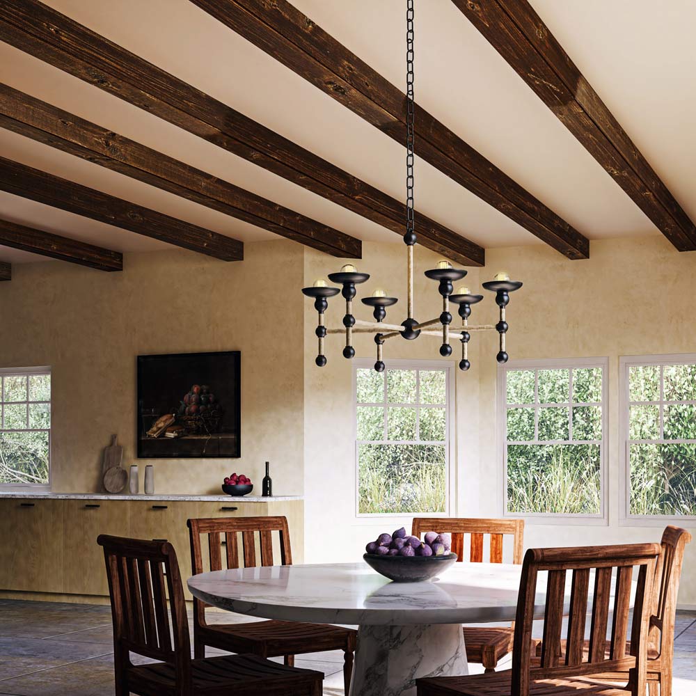 Nadine Chandelier in dining room.