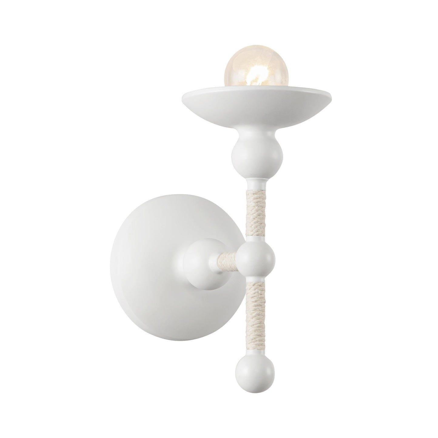 Nadine Wall Light in Matte White.