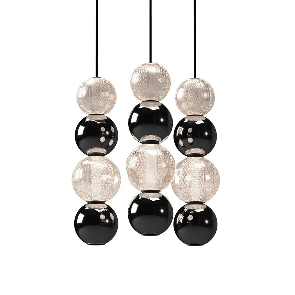 Onyx LED Multi Light Pendant Light in Detail.