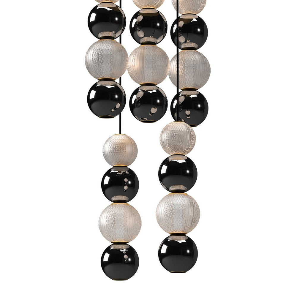 Onyx LED Multi Light Pendant Light in Detail.