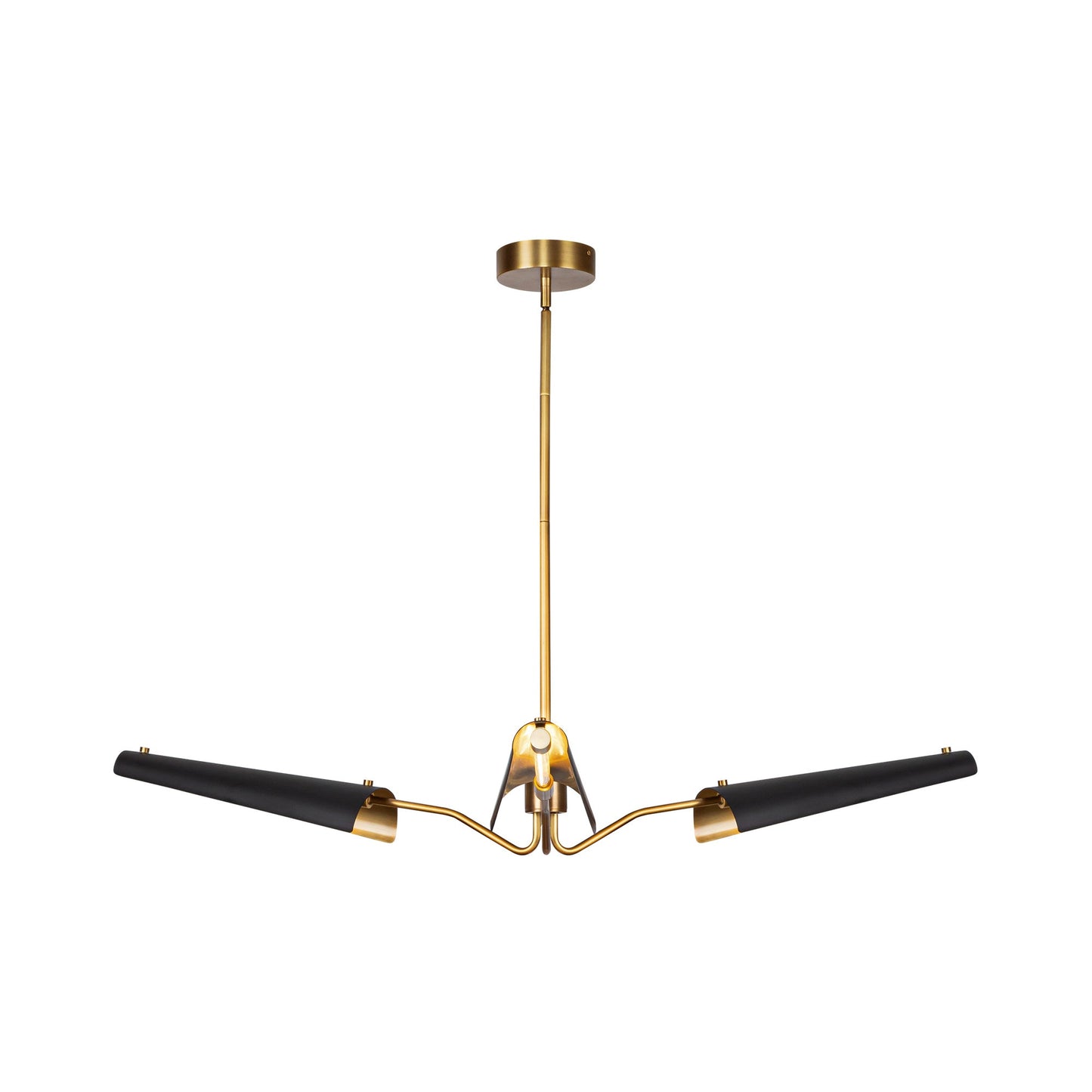 Osorio LED Chandelier in Matte Black (3-Light).