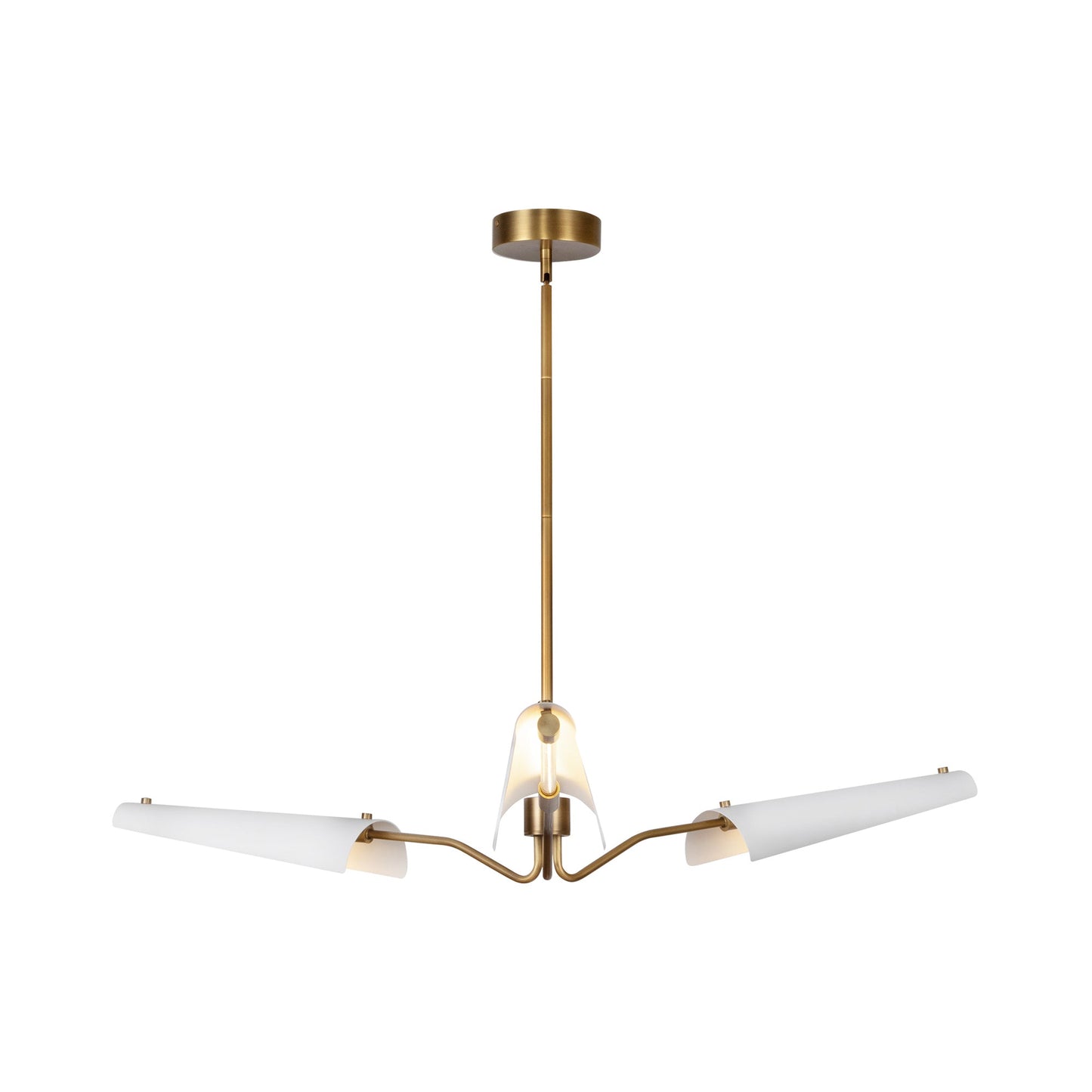 Osorio LED Chandelier in Matte White (3-Light).