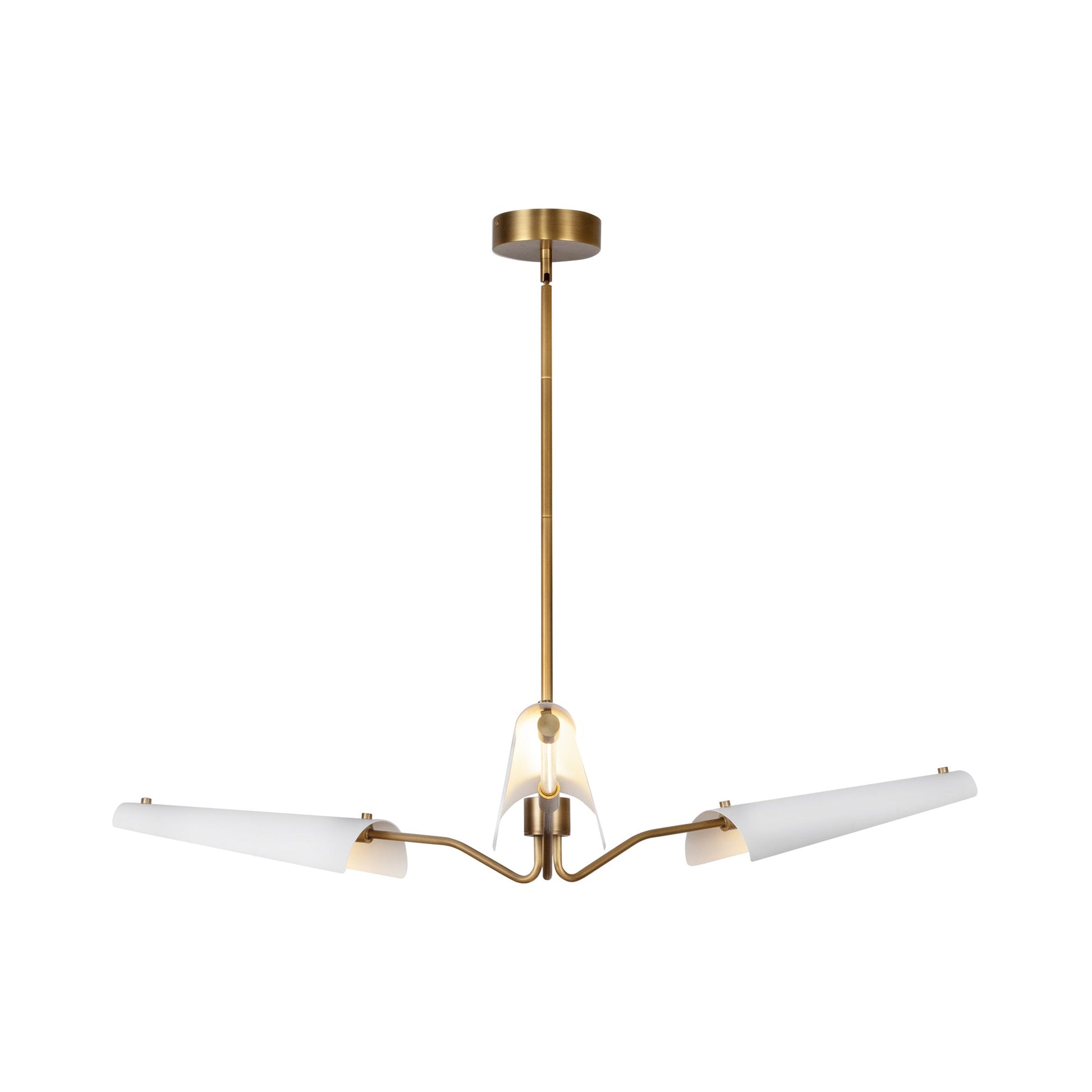 Osorio LED Chandelier in Matte White (3-Light).