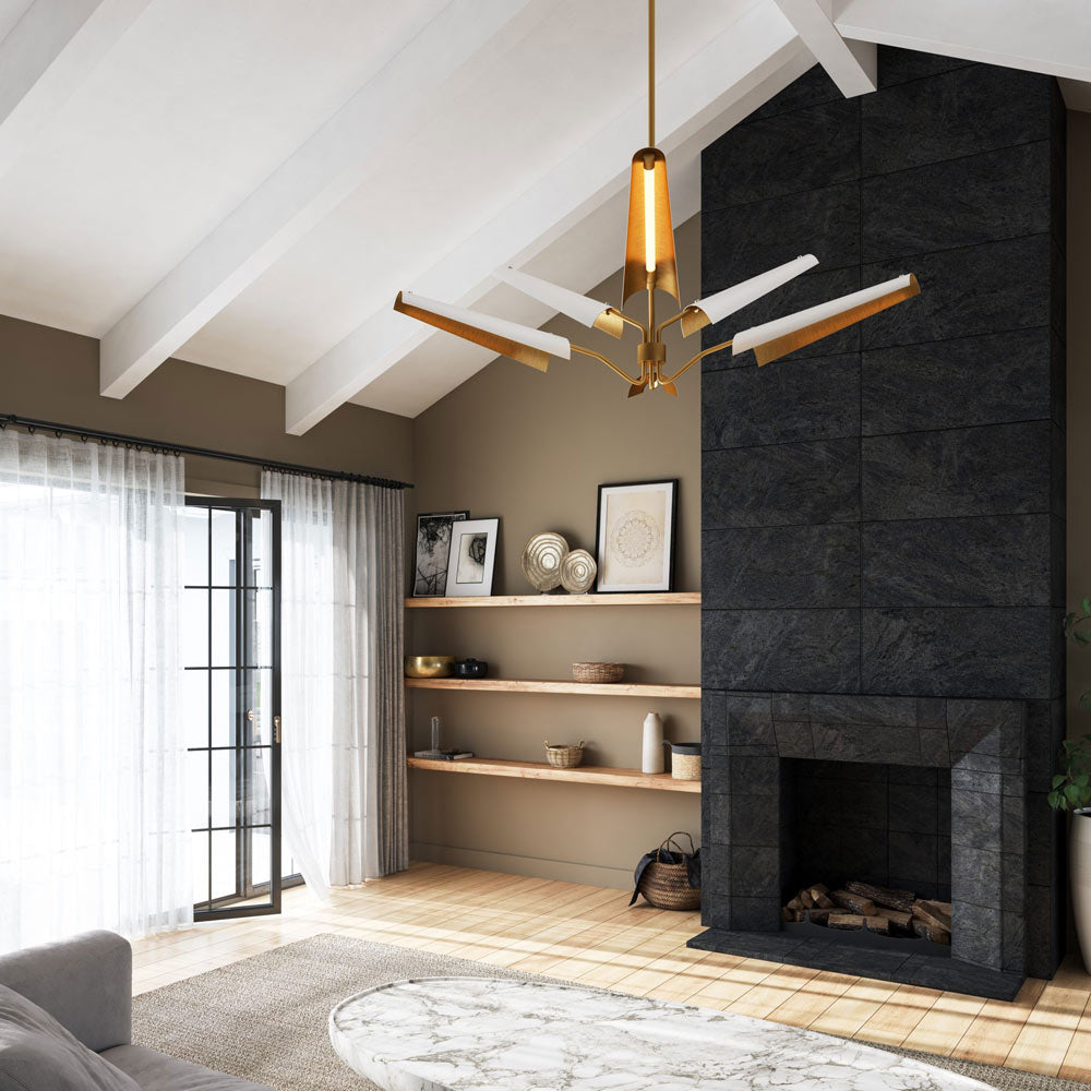 Osorio LED Chandelier in living room.