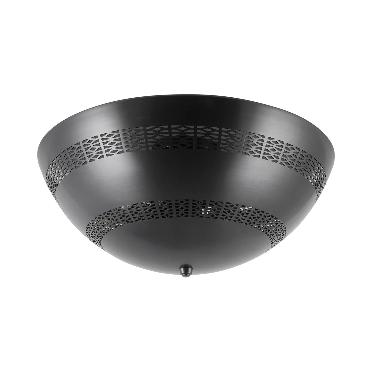 Overland Flush Mount Ceiling Light in Urban Bronze.