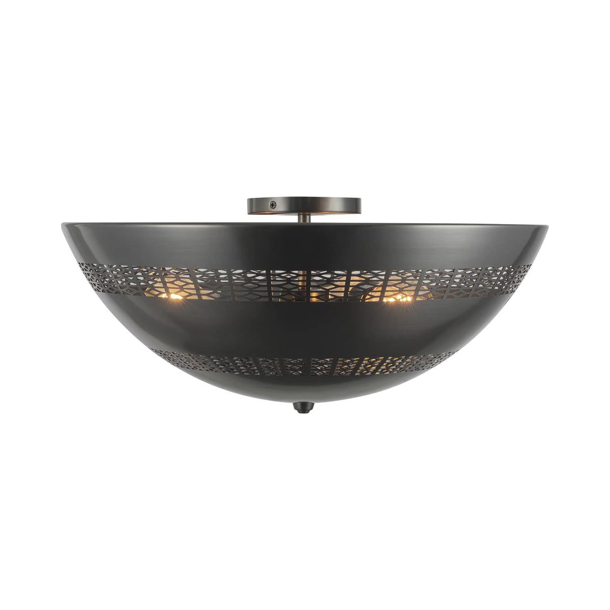 Overland Flush Mount Ceiling Light in Detail.