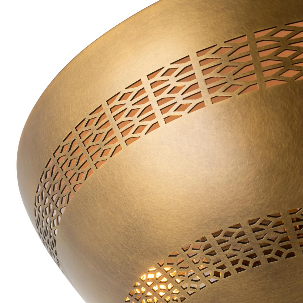 Overland Flush Mount Ceiling Light in Detail.