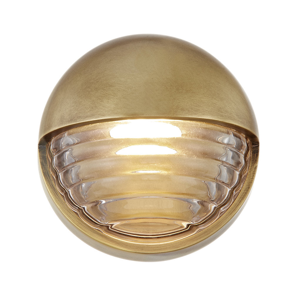 Palais LED Circular Wall Light in Vintage Brass.