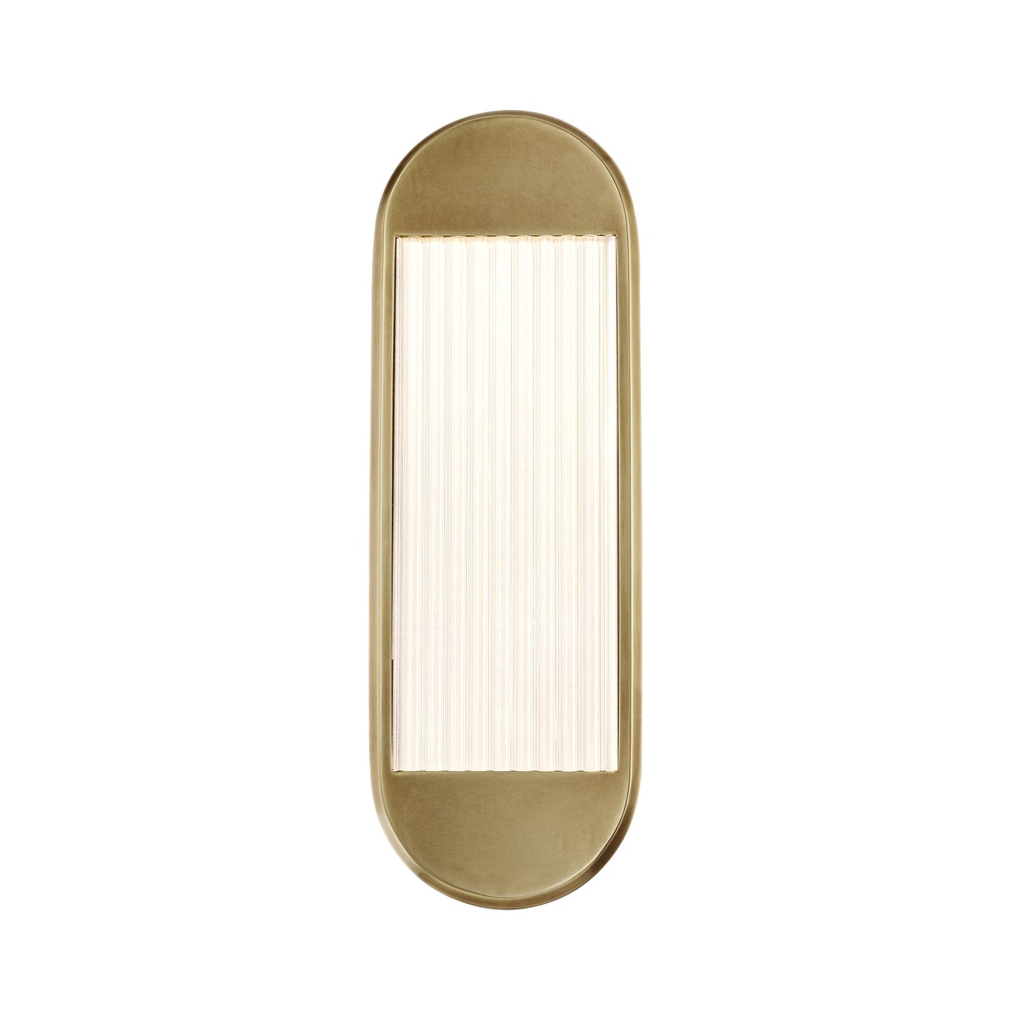 Palais LED Vanity Wall Light in Vintage Brass (16.63-Inch).