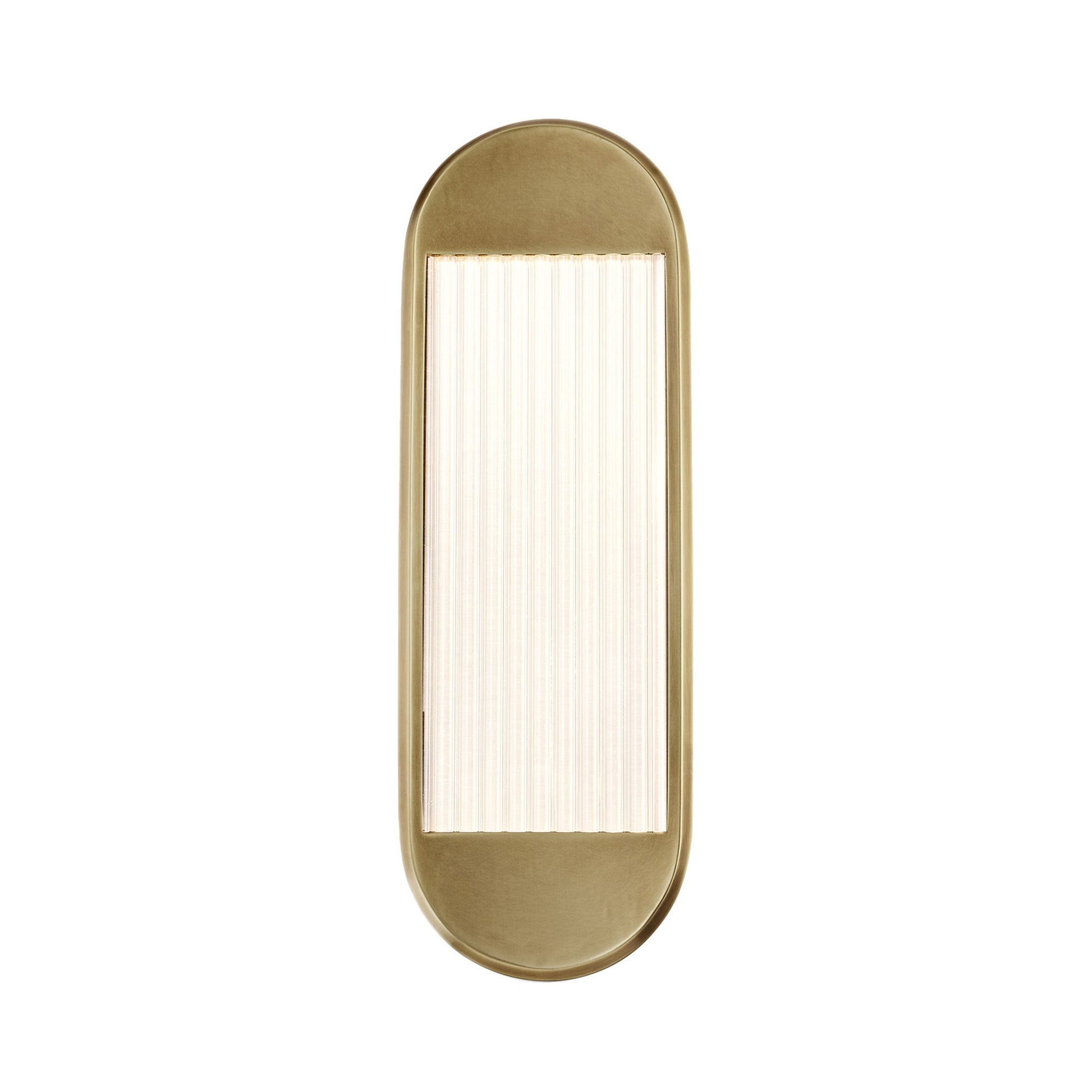 Palais LED Vanity Wall Light in Vintage Brass (16.63-Inch).