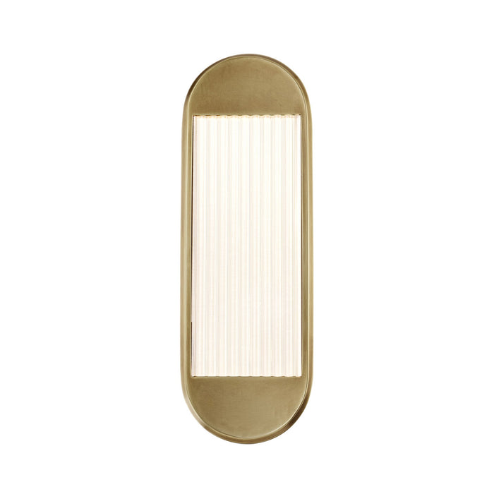 Palais LED Vanity Wall Light in Vintage Brass (16.63-Inch).