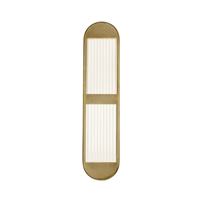 Palais LED Vanity Wall Light in Vintage Brass (24.13-Inch).