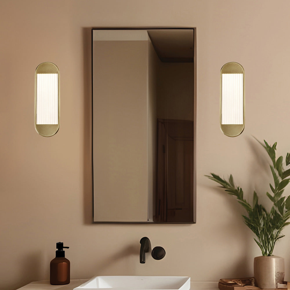 Palais LED Vanity Wall Light in bathroom.