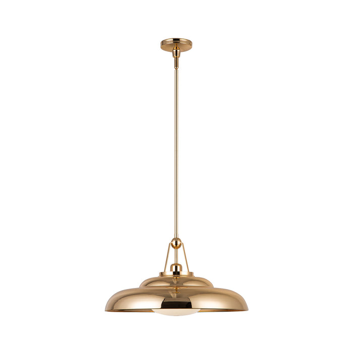 Palmetto Pendant Light in Polished Brass (Large).