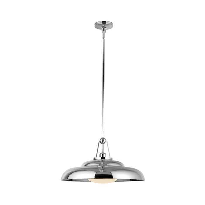 Palmetto Pendant Light in Polished Nickel (Large).