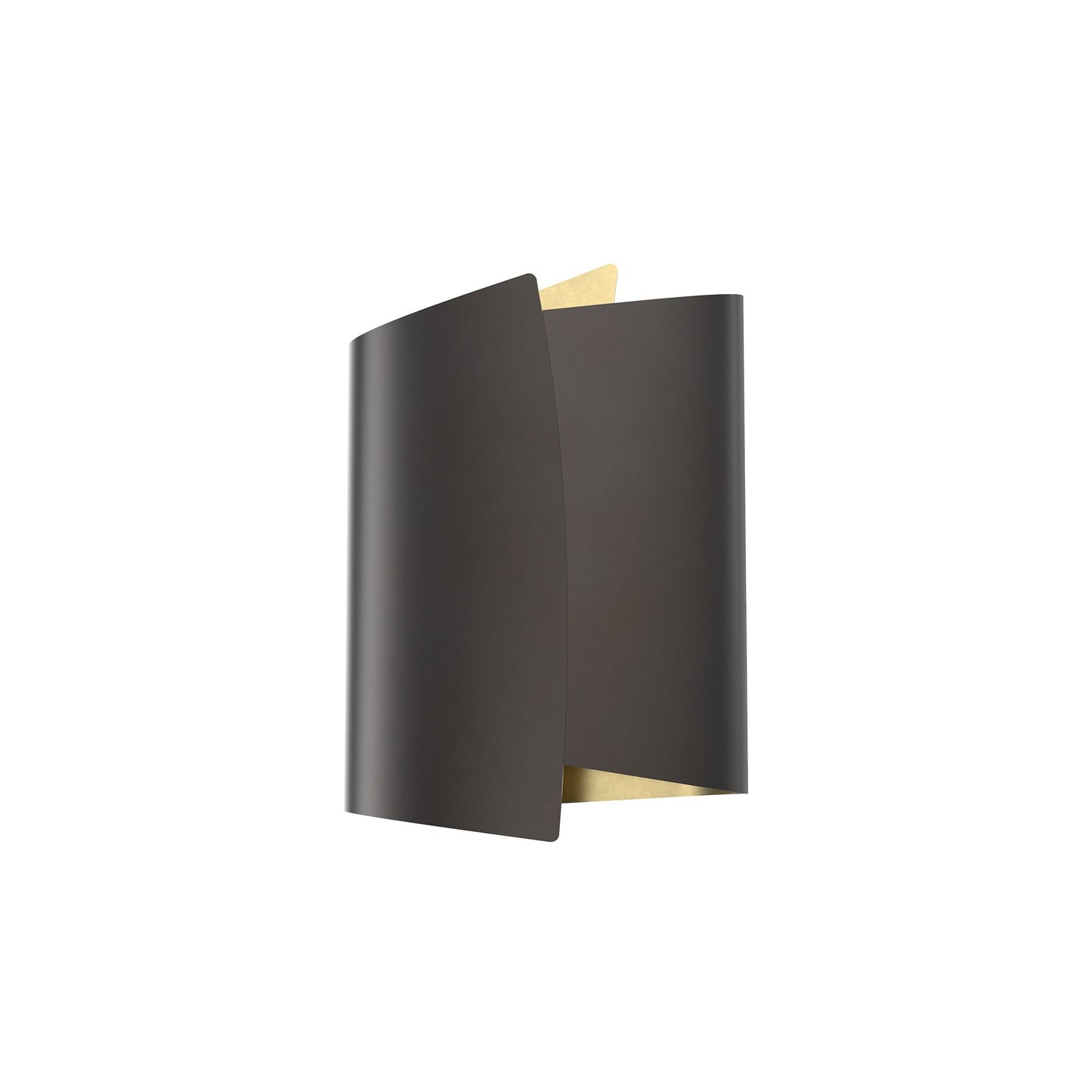 Parducci Vanity Wall Light in Light Brass/Urban Bronze (15-Inch).