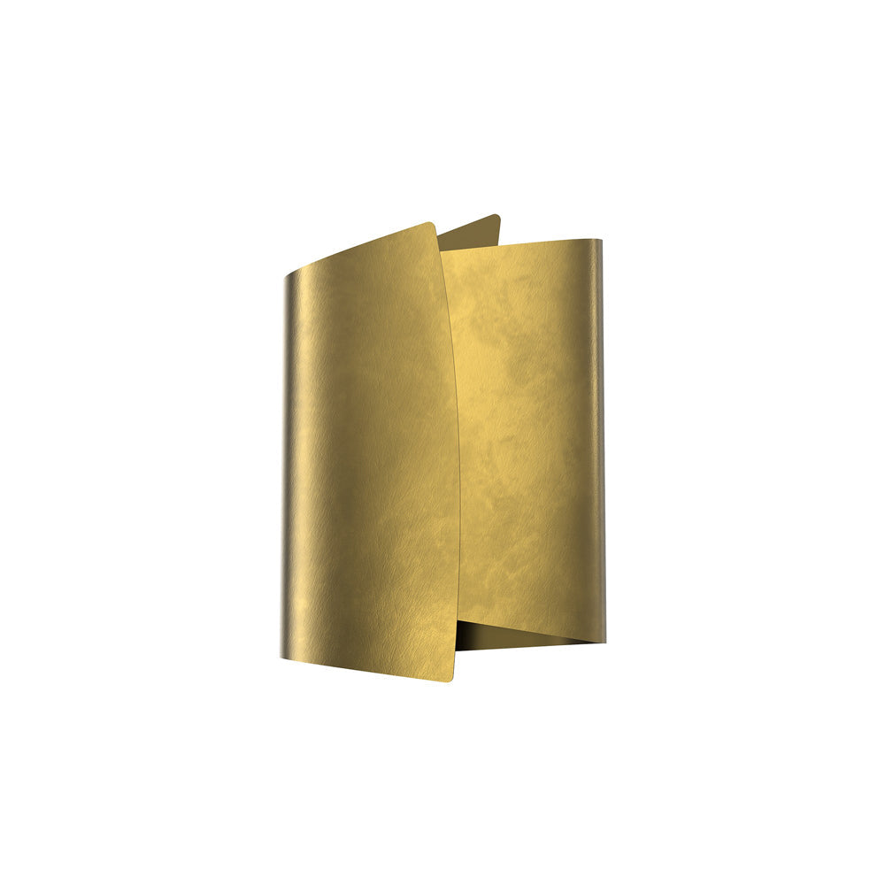 Parducci Vanity Wall Light in Vintage Brass (15-Inch).