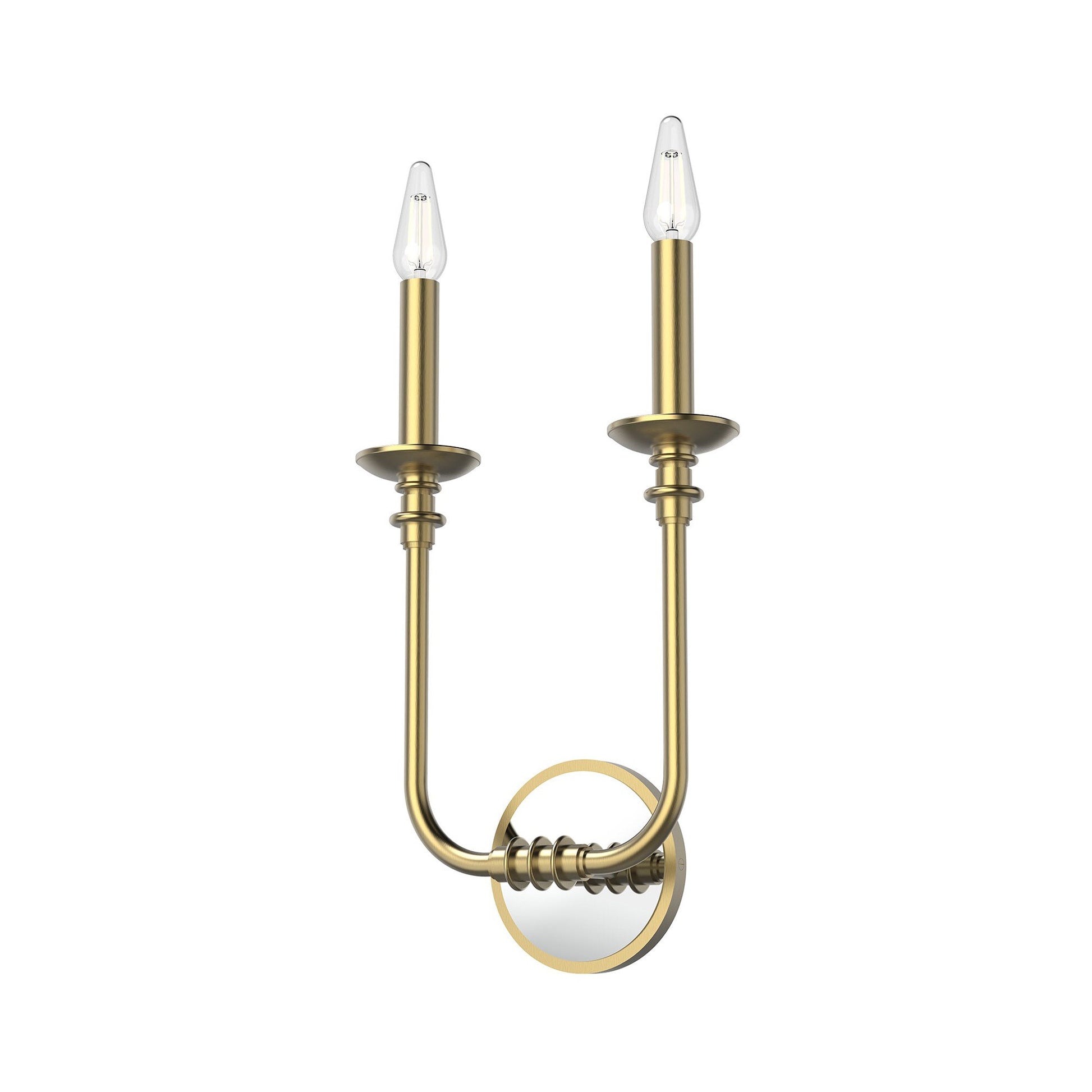 Peabody Wall Light in Vintage Brass.