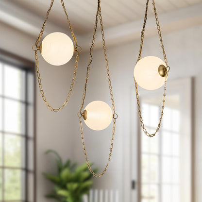 Petra 3-Head LED Chandelier in Detail.