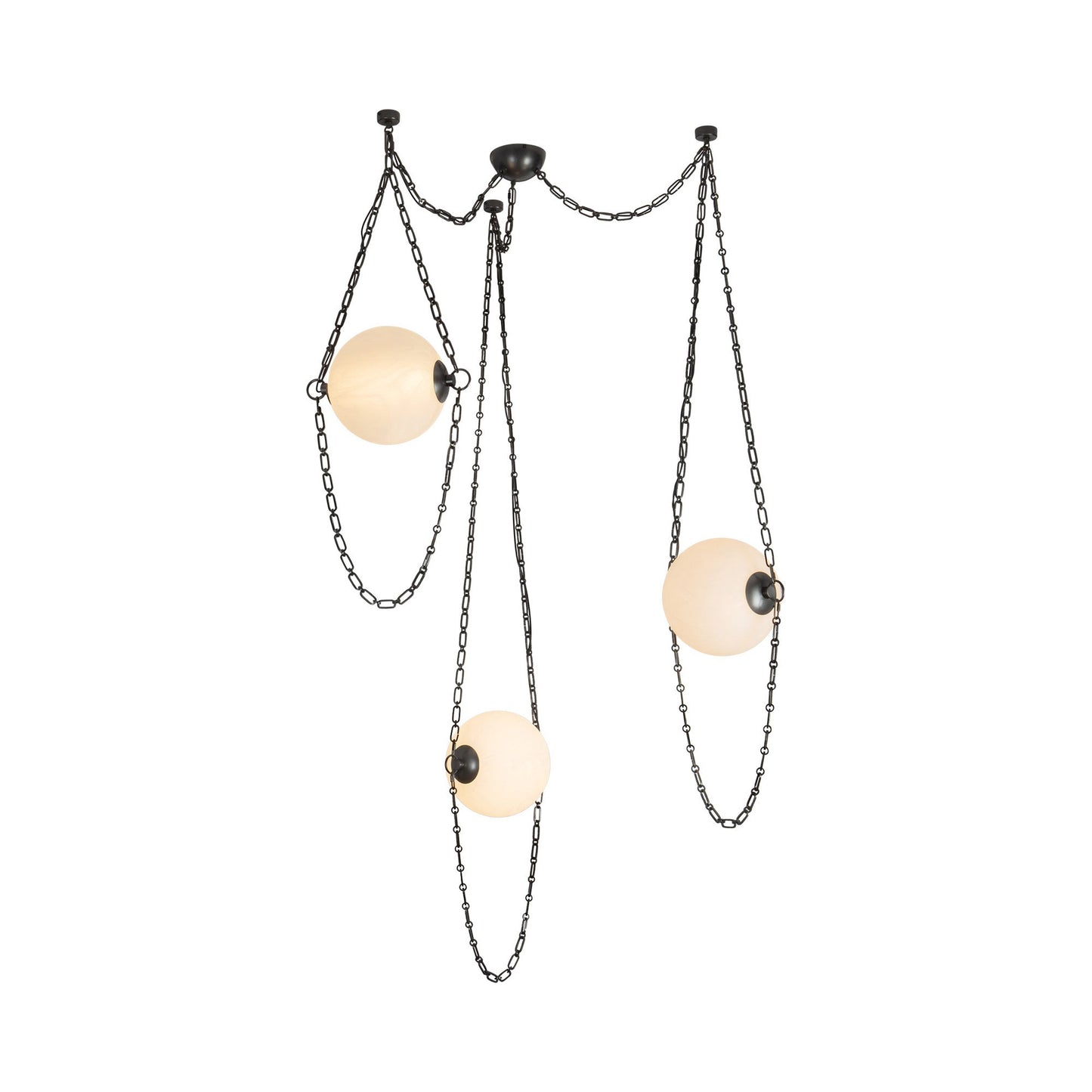 Petra 3-Head LED Chandelier in Detail.