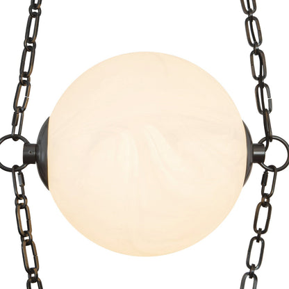 Petra 3-Head LED Chandelier in Detail.
